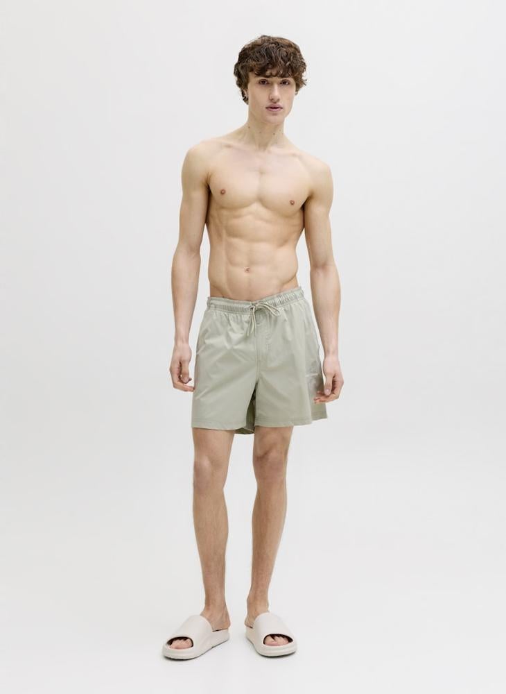 JACK & JONES Logo Drawstring Swim Shorts - Image 4